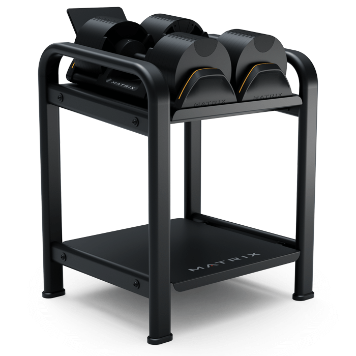 Matrix Adjustable Dumbbell Storage Rack Johnson fitnessme