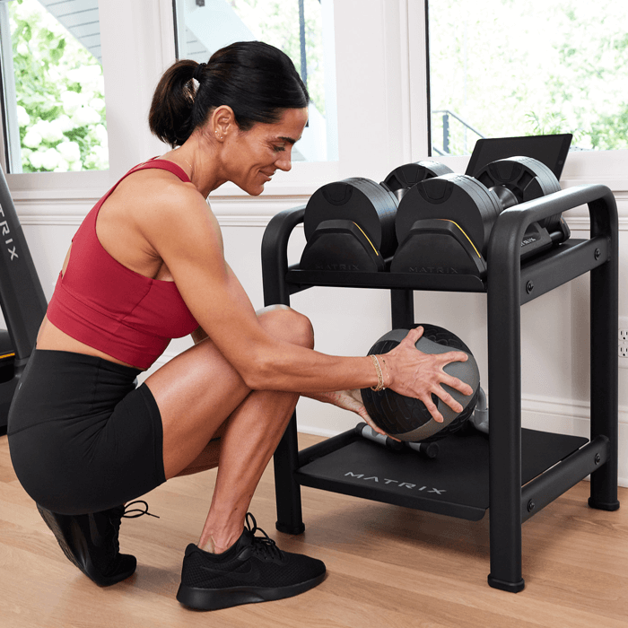 Matrix Adjustable Dumbbell Storage Rack Matrix